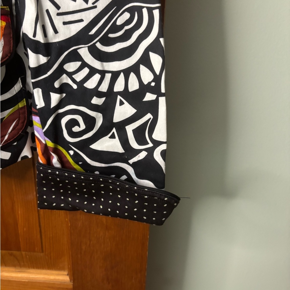 Abstract Patterned Women's Blazer - image 8